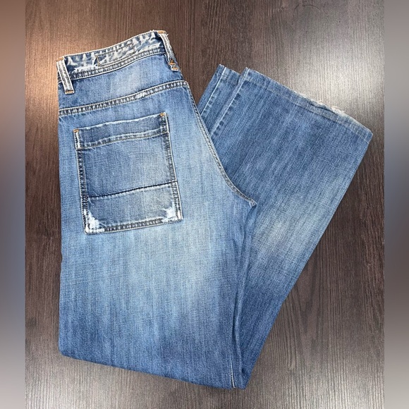 Vintage GAS Wide Leg Jeans low rise - Picture 3 of 3